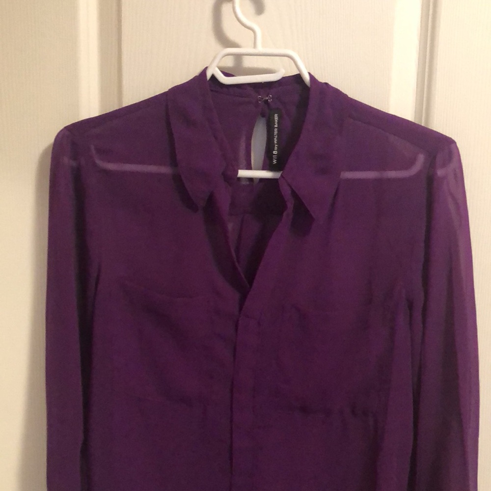 Sheer fall blouse - Picture 3 of 4